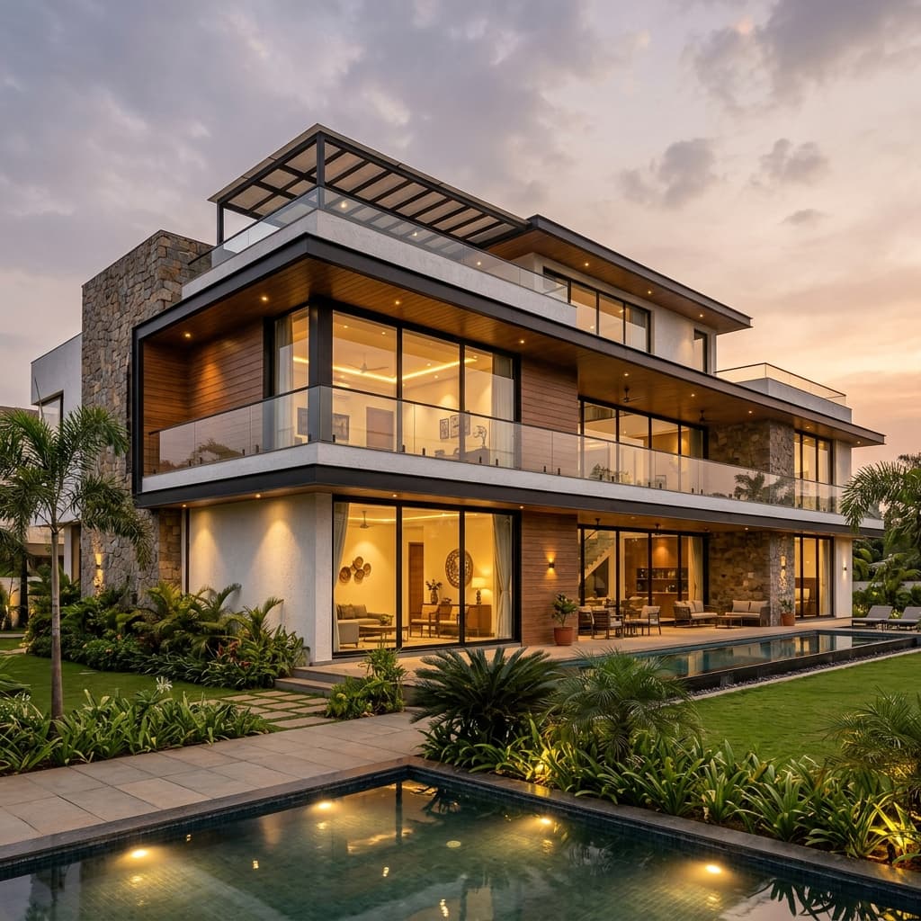 Premium luxury modern Indian villa